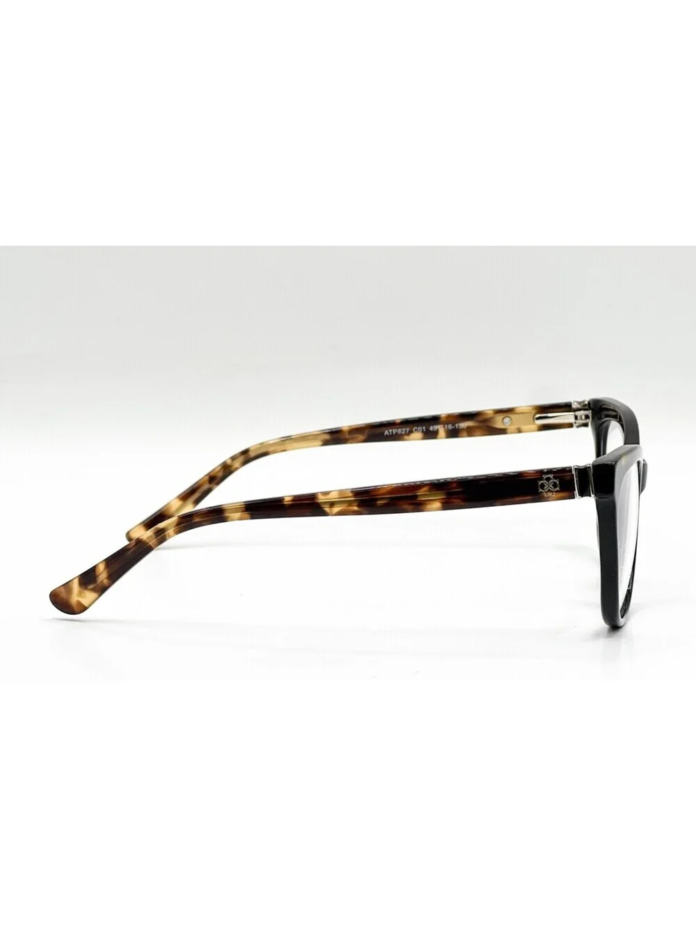 Ann Taylor Atp827 C01 Black Tortoise Authentic Eyeglasses 49-16-130